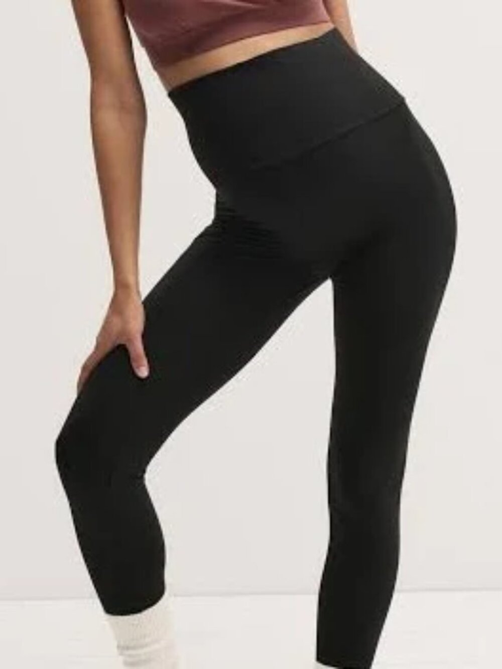 HATCH Ultra Soft Maternity Legging in Black, XS